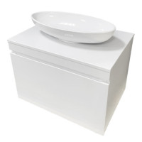 Тумба підвісна ADAMANT Astra W 70 з умивальником Andere New White