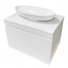 Тумба підвісна ADAMANT Astra W 70 з умивальником Andere New White