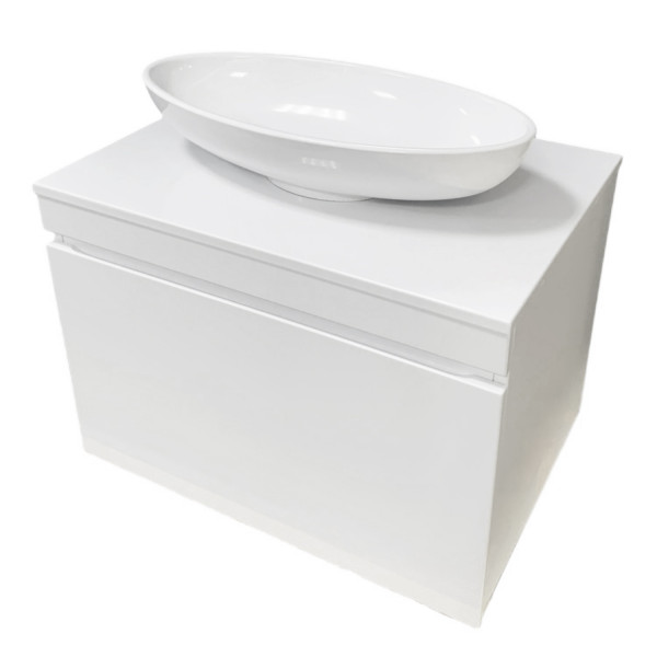 Тумба підвісна ADAMANT Astra W 70 з умивальником Andere New White