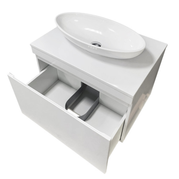 Тумба підвісна ADAMANT Astra W 70 з умивальником Andere New White