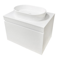 Тумба підвісна ADAMANT Astra W 70 з умивальником Beste New White