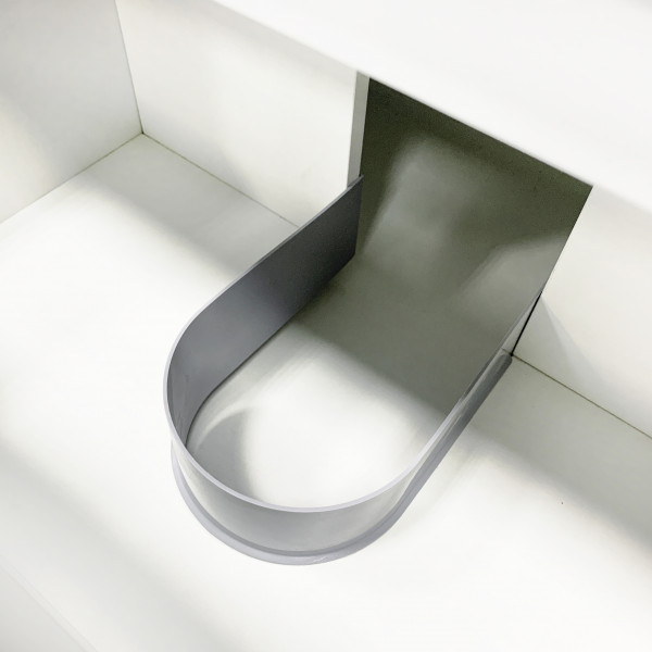 Тумба підвісна ADAMANT Astra W 70 з умивальником Andere New Black Matte/White Glossy