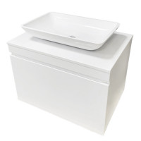 Тумба підвісна ADAMANT Astra W 70 з умивальником Lower White