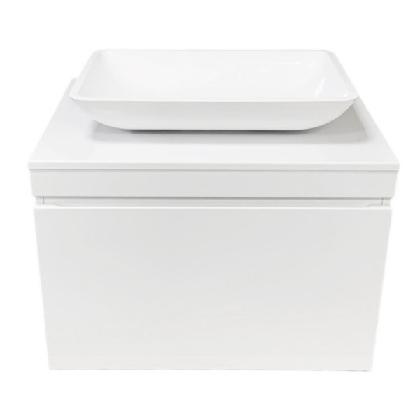 Тумба підвісна ADAMANT Astra W 70 з умивальником Lower White