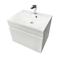 Тумба GRANT 60 підвісна, біла з умивальником EMIL White