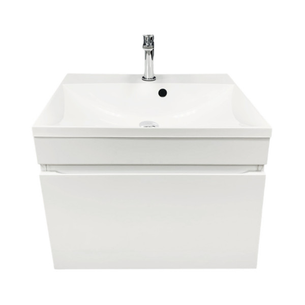 Тумба GRANT 60 підвісна, біла з умивальником EMIL White