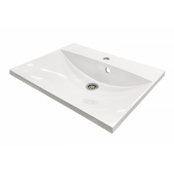 Тумба GRANT 60 підвісна, біла з умивальником EMIL White