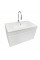 Тумба GRANT 80 підвісна, біла з умивальником FRATE 80 White