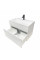 Тумба GRANT 80 підвісна, біла з умивальником VISION 80 White