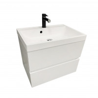 Тумба підвісна ADAMANT Streng 70 з умивальником Streng New 70 White