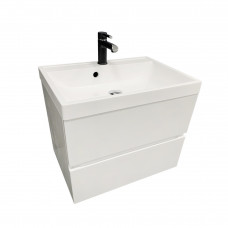 Тумба підвісна ADAMANT Streng 70 з умивальником Streng New 70 White