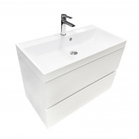 Тумба підвісна ADAMANT Streng 80 з умивальником Streng New 80 White