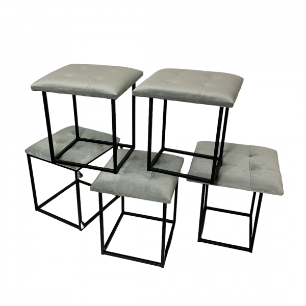 Пуф 5в1 Adamant Alikante Premium Світло-сірий