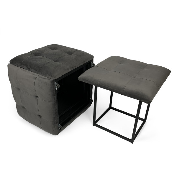 Пуф 5в1 Adamant Alikante Premium Темно-сірий