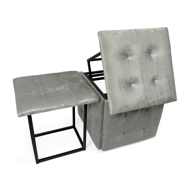 Пуф 5в1 Adamant Baesa Premium Свiтло-сірий