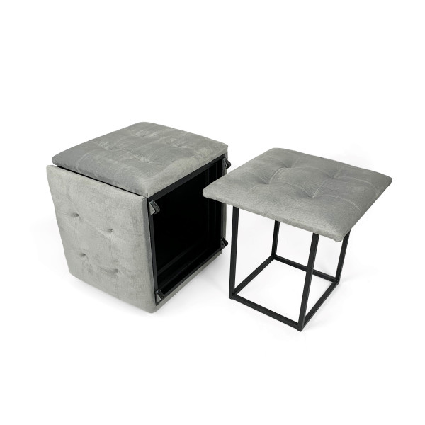 Пуф 5в1 Adamant Baesa Premium Свiтло-сірий