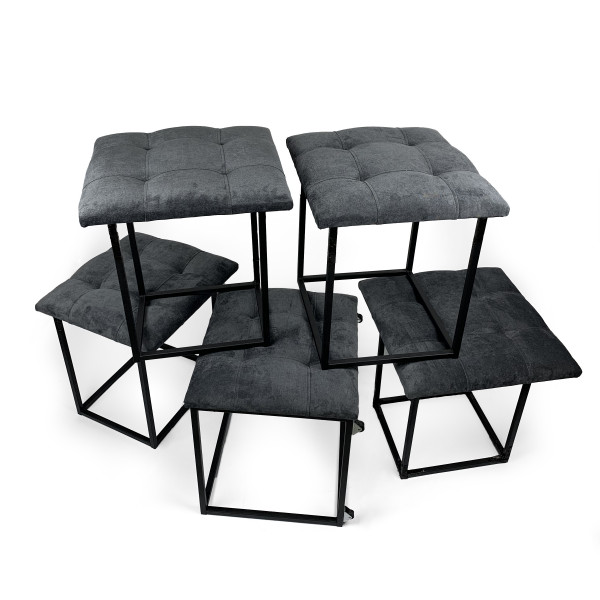 Пуф 5в1 Adamant Kadis Suite Темно-сірий