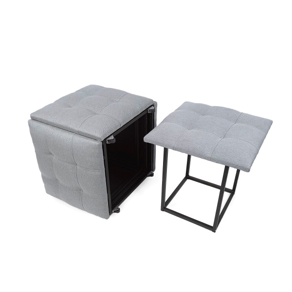 Пуф 5в1 Adamant Sargosa Standart Світло-сірий