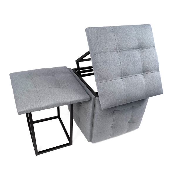 Пуф 5в1 Adamant Sargosa Standart Світло-сірий