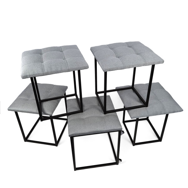 Пуф 5в1 Adamant Sargosa Standart Світло-сірий