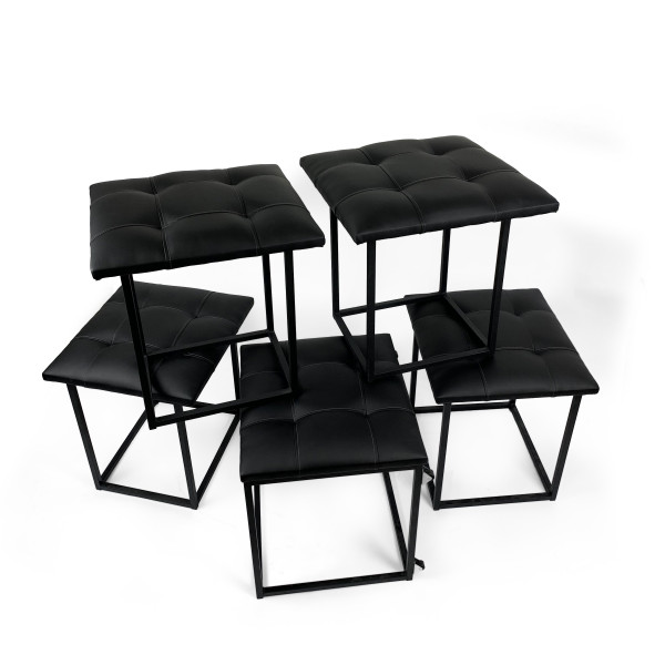 Пуф 5в1 Adamant Sego Premium Чорний