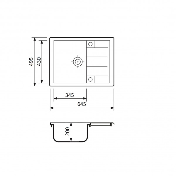 Кухонна мийка Adamant ANILA Ivory