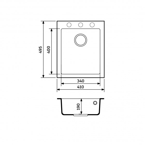Кухонна мийка Adamant BOARD Сірий