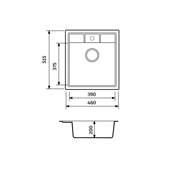 Кухонна мийка Adamant BRICK Mokko