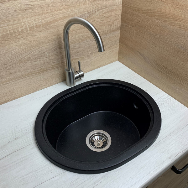 Кухонна мийка Adamant CIRCUM Чорний металік