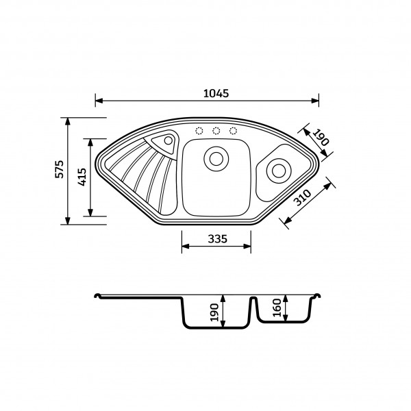 Кухонна мийка Adamant CONSENSUS Terra-cotta