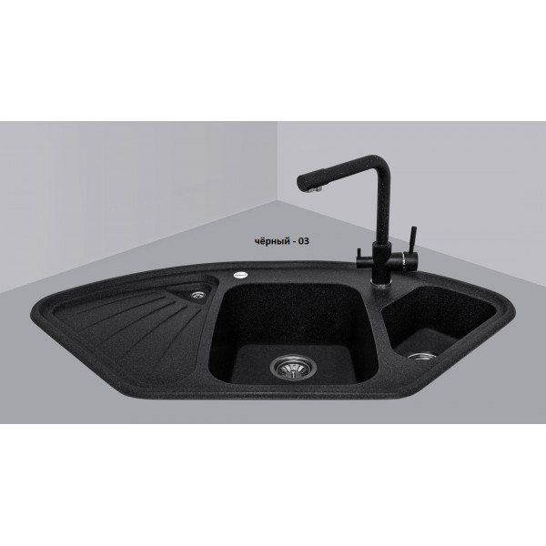 Кухонна мийка Adamant CONSENSUS Чорний