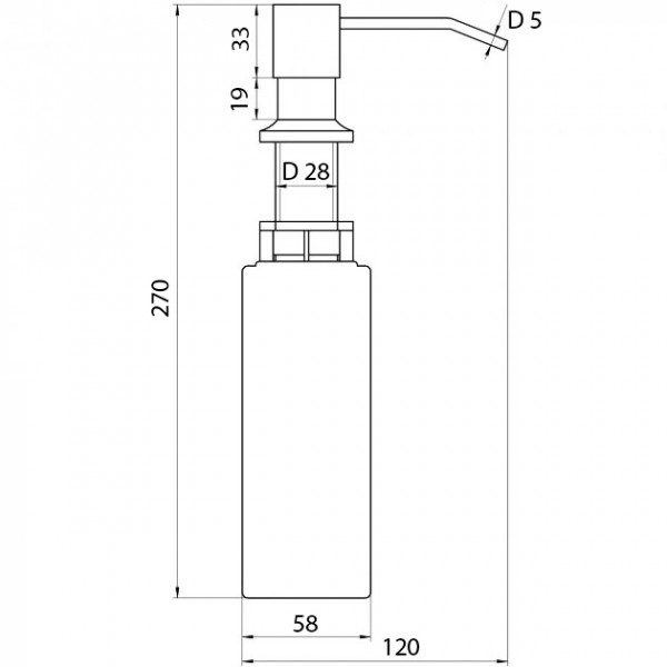 Дозатор Adamant DA-01 Антрацит