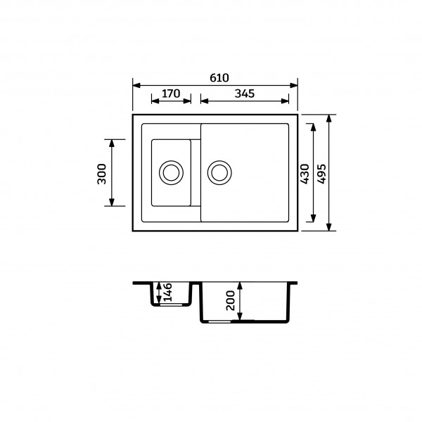 Кухонна мийка Adamant DUPLEX Terra