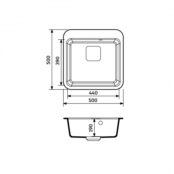 Кухонна мийка Adamant EXIST Білий