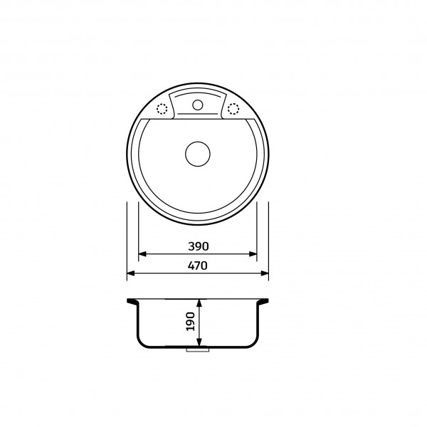 Кухонна мийка Adamant FINE Світло-сірий