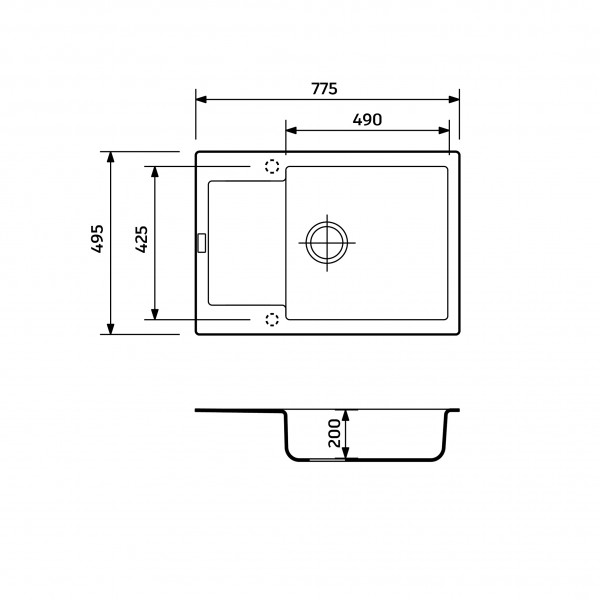 Кухонна мийка Adamant GENERAL Terra-cotta