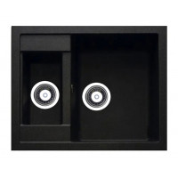 Кухонна мийка Adamant DUPLEX Чорний металік