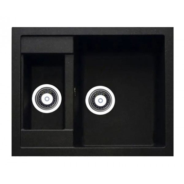 Кухонна мийка Adamant DUPLEX Чорний
