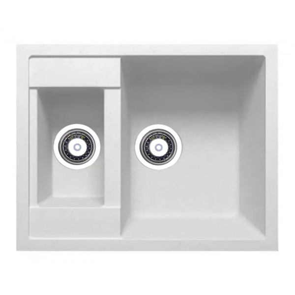 Кухонна мийка Adamant DUPLEX Білий