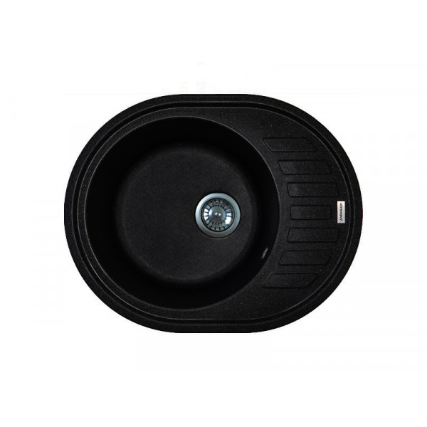 Кухонна мийка Adamant OVUM Чорний металік