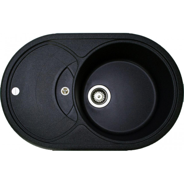 Кухонна мийка Adamant SHELL Чорний металік