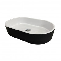 Умивальник Adamant Beste New Black\White glossy