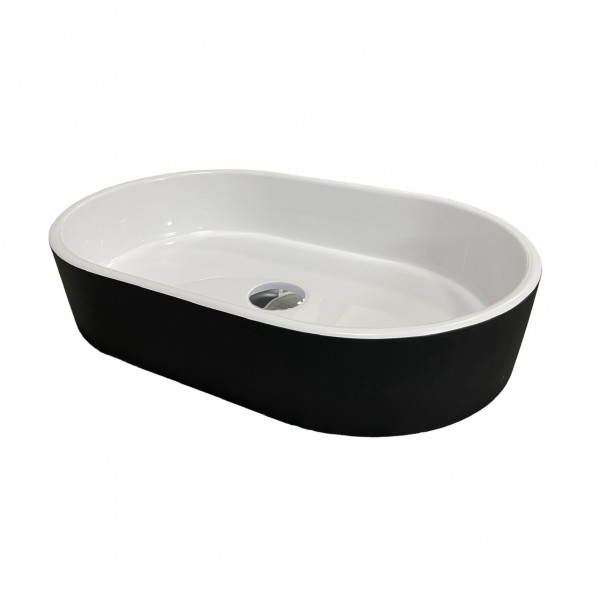 Умивальник Adamant Beste New Black\White glossy