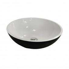 Умивальник Adamant Kreis Black\White glossy