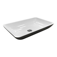 Умивальник Adamant Lower Black\White glossy