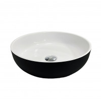 Умивальник Adamant Sunline New Black\White glossy