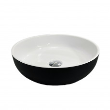 Умивальник Adamant Sunline New Black\White glossy