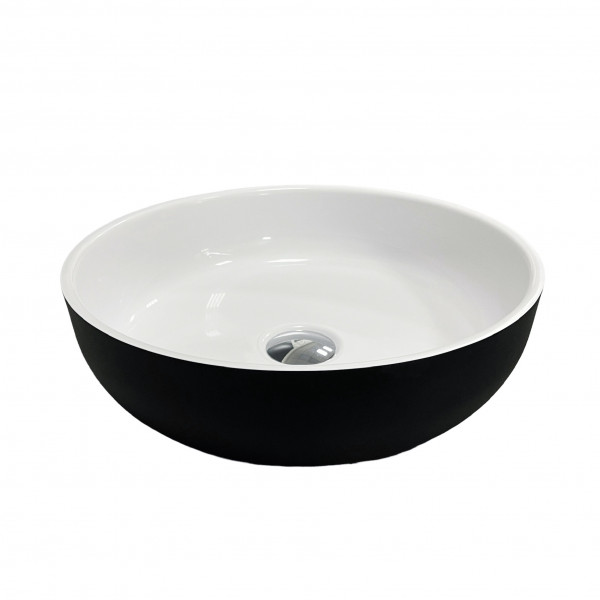 Умивальник Adamant Sunline New Black\White glossy