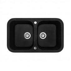 Кухонна мийка Adamant TWINS Антрацит