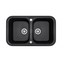 Кухонна мийка Adamant TWINS Чорний